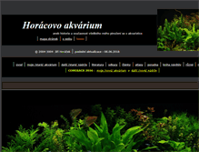 Tablet Screenshot of horacovoakvarium.cz